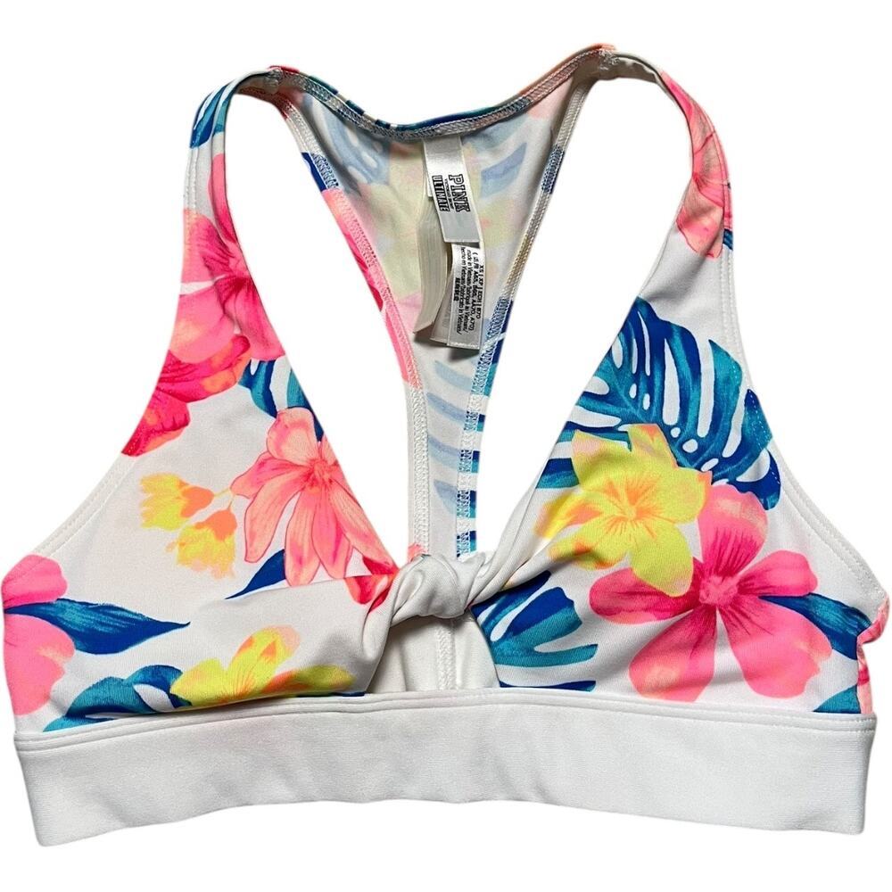 Pink Ultimate Floral Sports Bra